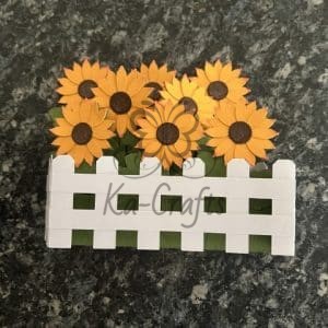 Box kaart zonnebloemen